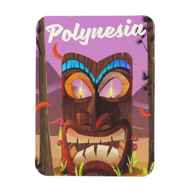Polynesia Tiki-mask Magnet (Vertikal)