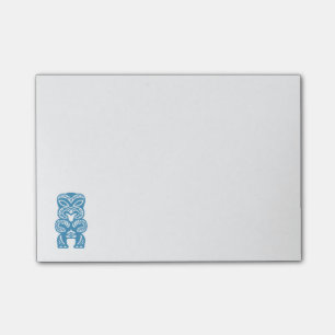 Polynesian lycka tillblått Tiki Postar-it® noterar Post-it Block