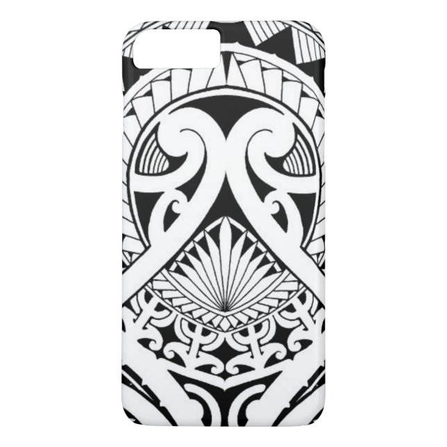 Polynesian/Maori stam- tatueringdesign Case-Mate iPhone Skal (Baksida)