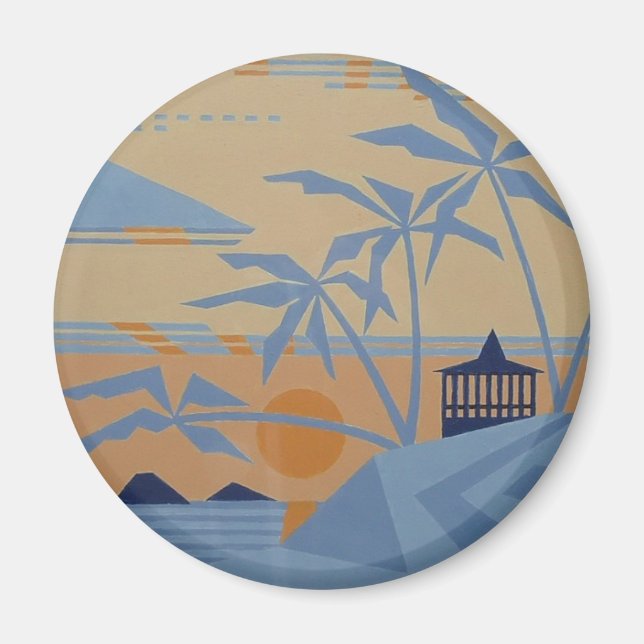 POLYNESIAN SUNSET magnet (Framsidan)