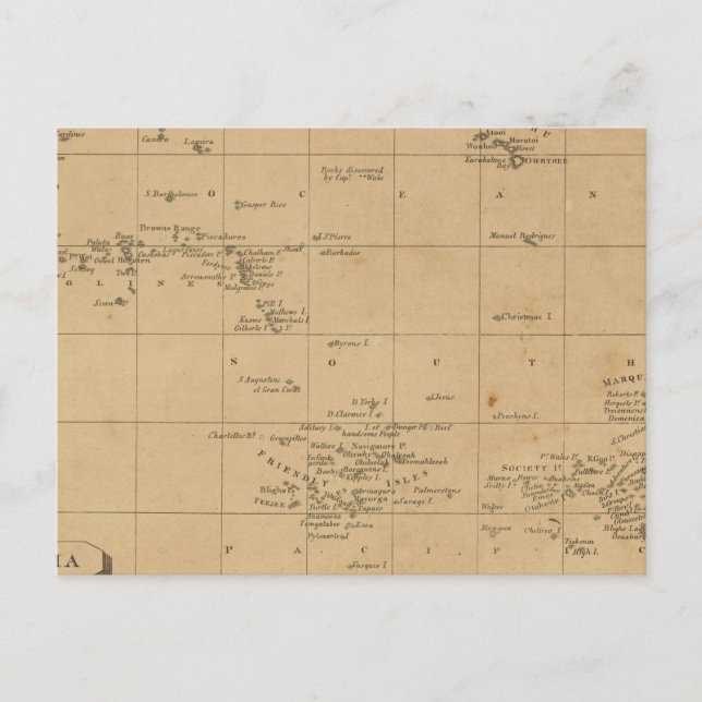 Polynesien 2 vykort (Framsida)