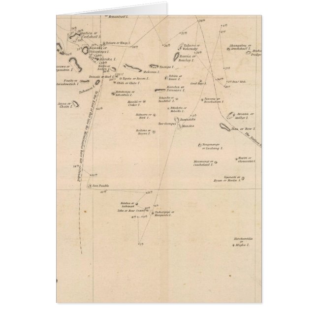 Polynesien Hälsningskort (Framsidan)