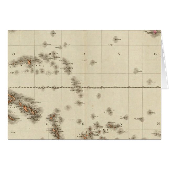 Polynesien Hälsningskort (Framsidan Horizontal)