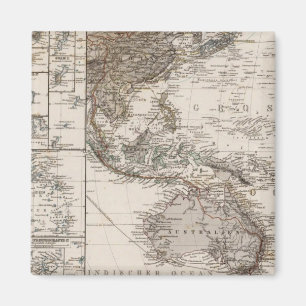 Polynesien Karta Magnet