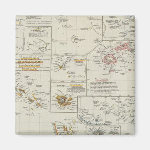Polynesien, öarna i Stilla havet Magnet