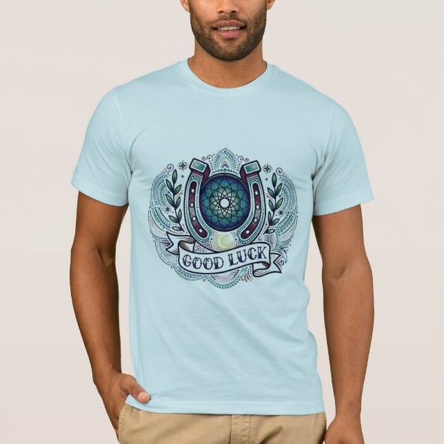 Polynesisk Dotwork Drömfångare Tattoo T-shirt (Framsida)