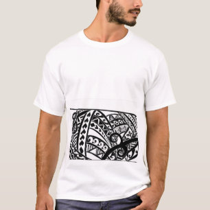 Polynesisk stammarsch t shirt
