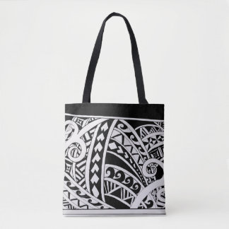 Polynesisk stamtotebag tygkasse