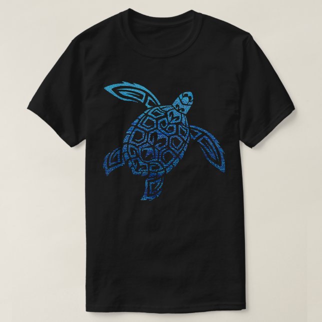 Polynesisk Tattopacif (hawaiansk havssköldpadda) T Shirt (Design framsida)