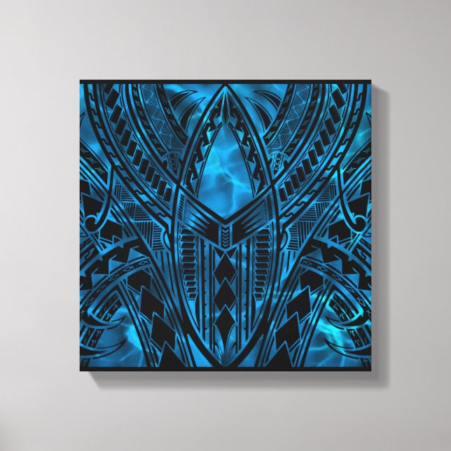 Polynesisk utformning av Mönster Canvastryck (Framsida)