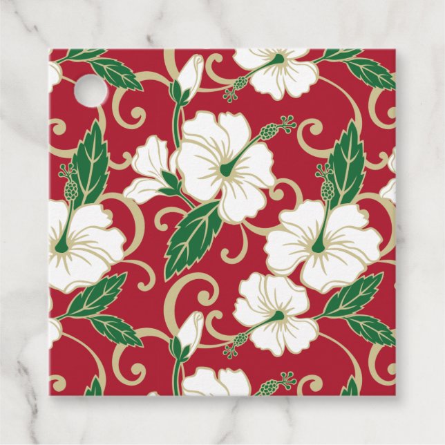 POLYNESISKA DREAM (CHRISTMAS) GÅVOR ETIKETTER (Framsida)