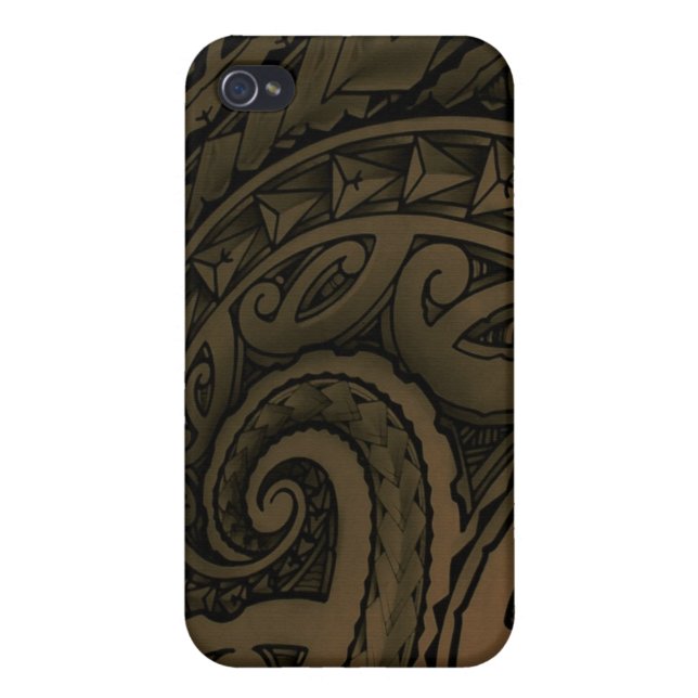 Polynesiska Iphone case 4 Hud (Baksidan)