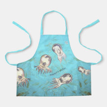 Polyorchis Jellyfish Kid's All-over Print Apron
