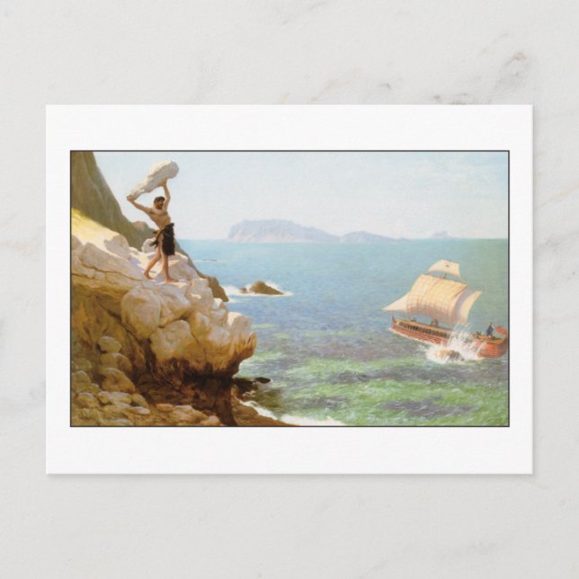 Polyphemus cykopen av Jean-Leon Gerome Vykort (Framsida)