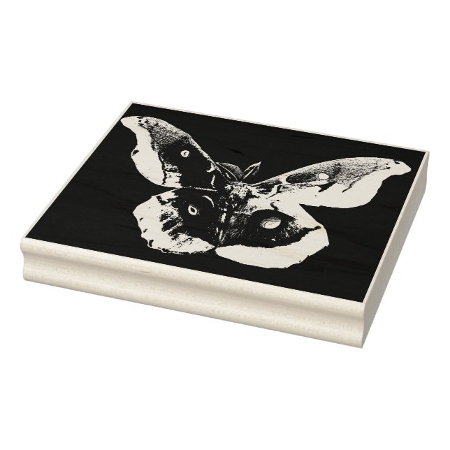 Polyphemus Moth Rubber Frimärke Stämpel (Stämpel)