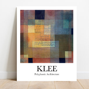 Polyphonic Architecture av Paul Klee Poster