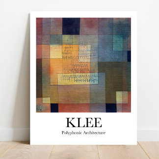 Polyphonic Architecture av Paul Klee Poster