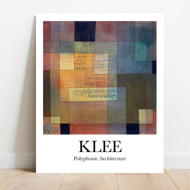 Polyphonic Architecture av Paul Klee Poster (
Klee's Polyphonic Architecture: Own this iconic masterpiece! High-quality art print)