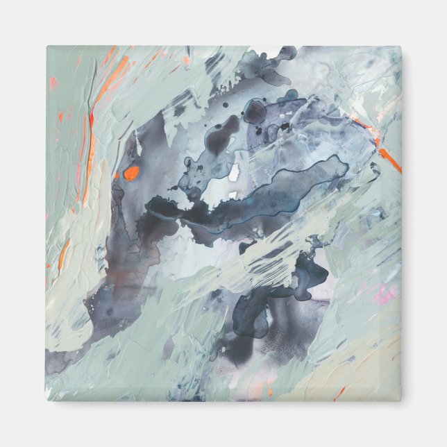 Polyphoniska havet - blå magnet (Framsidan)