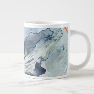 Polyponiska havet - blått jumbo mugg