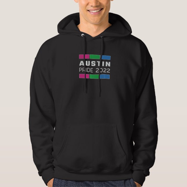 Polysexual Austin Lgbt Pride 2022 Poly March Lgbtq Hoodie (Framsida)