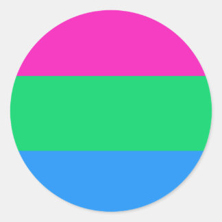 Polysexual Flag Runt Klistermärke