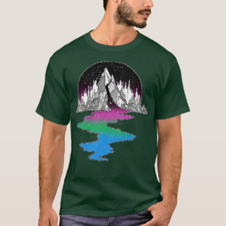 Polysexual Mountain LGBT-Pride Flagga T Shirt