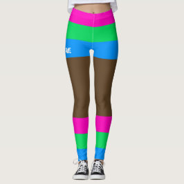 Polysexual Pride Faux Kort & Ben Leggings