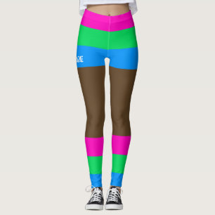 Polysexual Pride Faux Kort & Ben Leggings