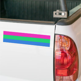 Polysexual Pride Flagga Bildekal