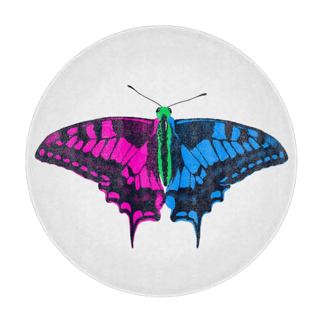 Polysexual Pride Flagga Swallowtail Butterfly (Framsidan)