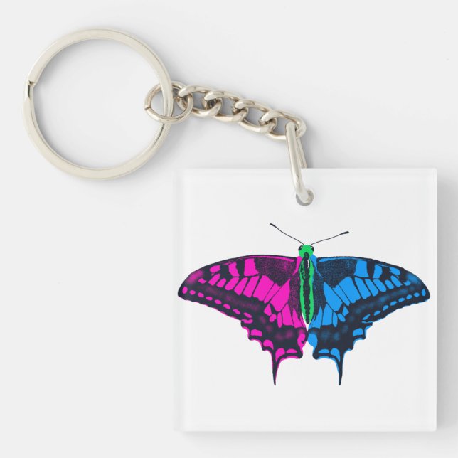 Polysexual Pride Flagga Swallowtail Butterfly (Framsidan)