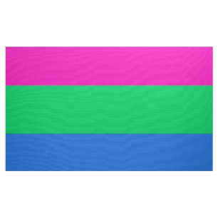 Polysexual Pride Flagga Tyg