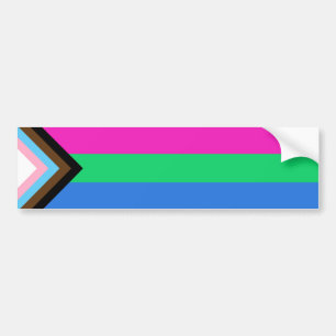 Polysexual Progress-Flagga, Pride Bildekal
