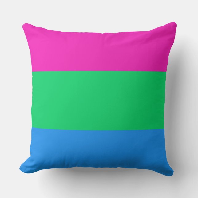 Polysexuell Flagga Kudde (Framsida)