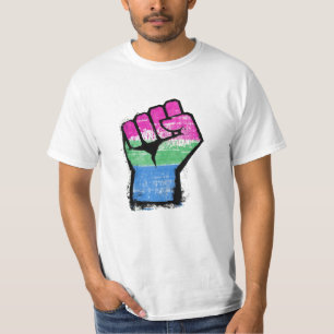 Polysexuell protestnäve t shirt