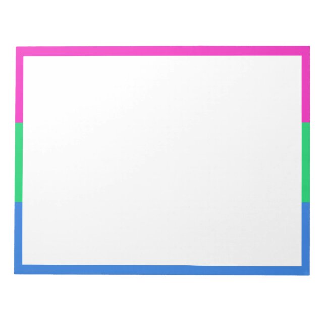 Polysexuell stolthetsflagga anteckningsblock (Framsida)