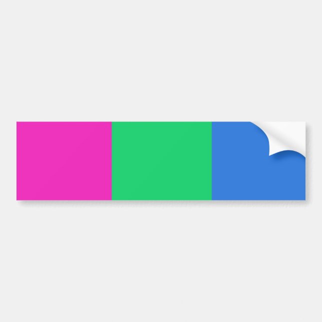 Polysexuell stolthetsflagga bildekal (Framsidan)