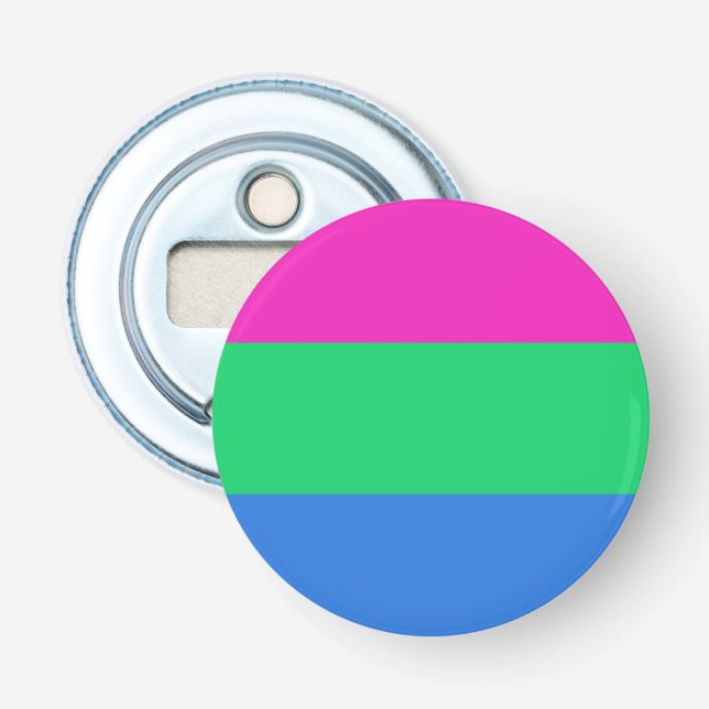 Polysexuell stolthetsflagga flasköppnare (Framsidan)