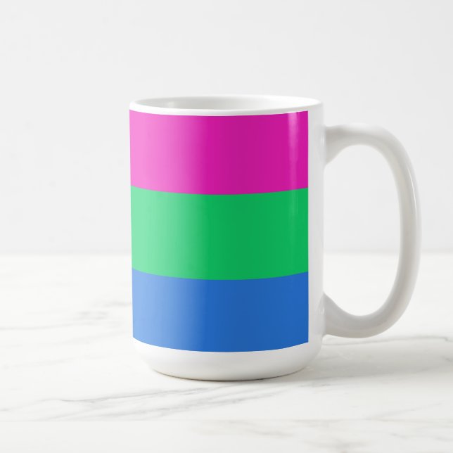 Polysexuell stolthetsflagga kaffemugg (Höger)