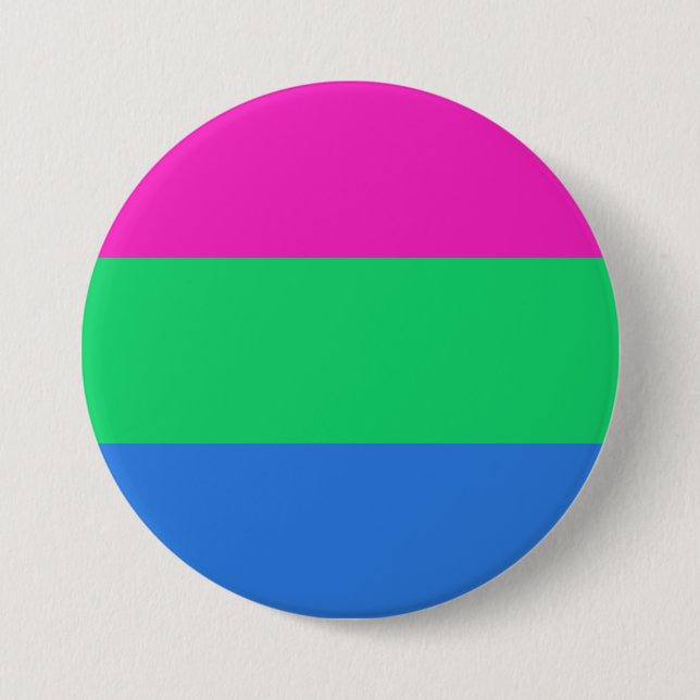 Polysexuell stolthetsflagga knapp (Framsida)
