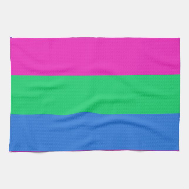 Polysexuell stolthetsflagga kökshandduk (Horisontell)