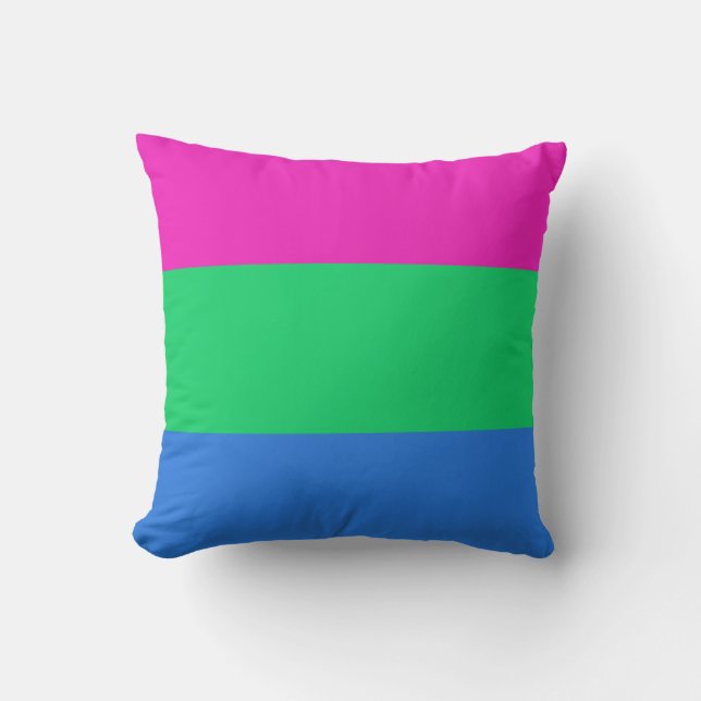 Polysexuell stolthetsflagga kudde (Framsida)