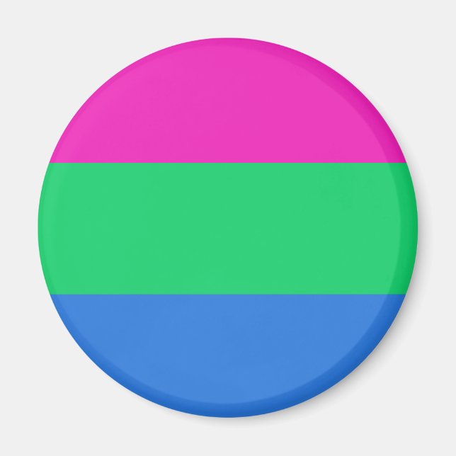 Polysexuell stolthetsflagga magnet (Framsidan)