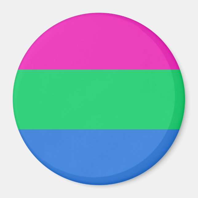 Polysexuell stolthetsflagga magnet (Framsidan)