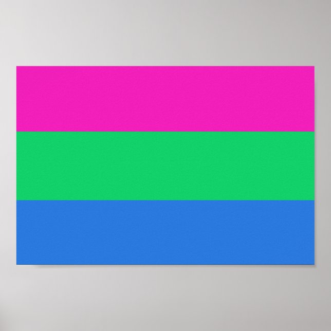 Polysexuell stolthetsflagga poster (Framsidan)