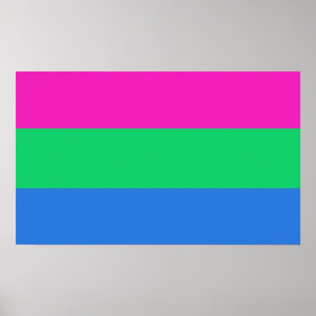 Polysexuell stolthetsflagga poster (Framsidan)
