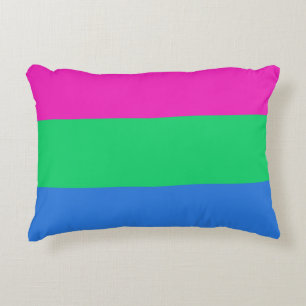 Polysexuell stolthetsflagga prydnadskudde