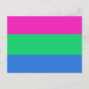 Polysexuell stolthetsflagga vykort