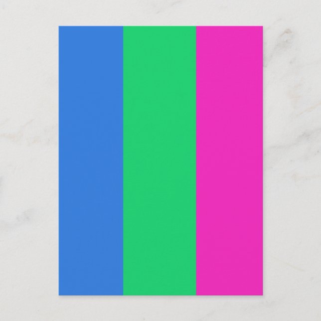 Polysexuell stolthetsflagga vykort (Framsida)